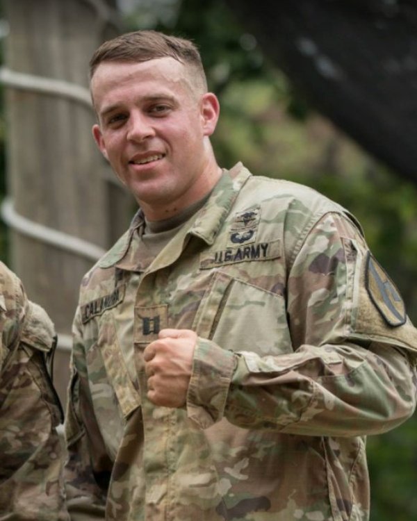 Captain Brian Calandra in U.S. Army OCP uniform