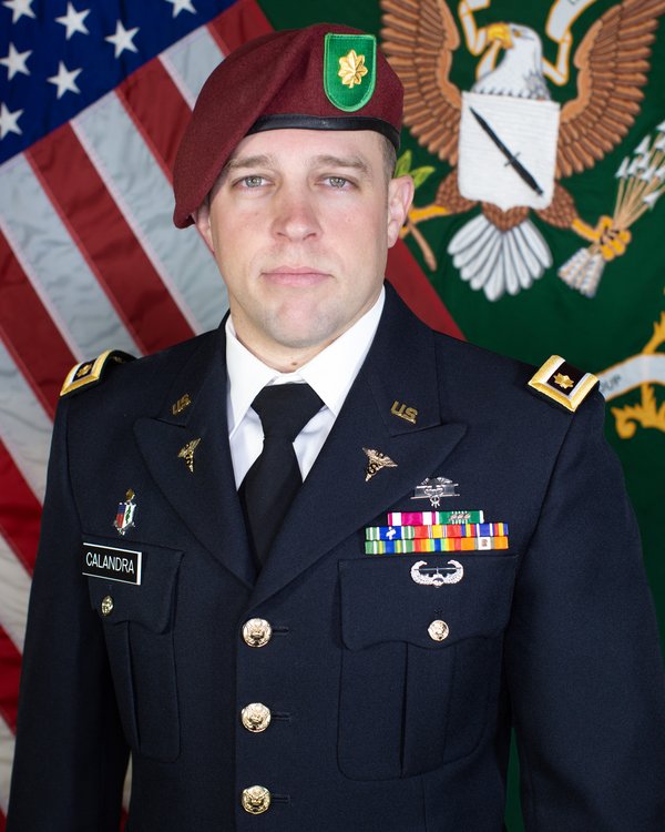 Brian Calandra in U.S. Army dress uniform